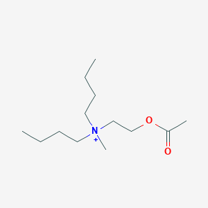 molecular formula C13H28NO2+ B14648168 N-[2-(Acetyloxy)ethyl]-N-butyl-N-methylbutan-1-aminium CAS No. 54551-09-6