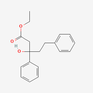 molecular formula C19H22O3 B14648222 Ethyl 3-hydroxy-3,5-diphenylpentanoate CAS No. 49747-98-0