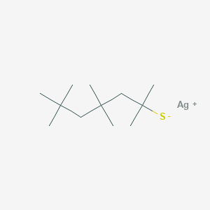 molecular formula C12H25AgS B14648225 Silver;2,4,4,6,6-pentamethylheptane-2-thiolate CAS No. 43126-83-6