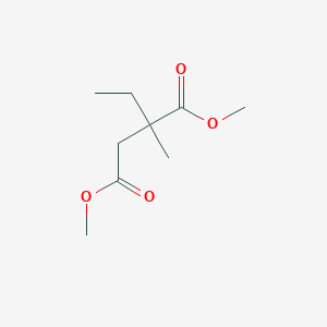 molecular formula C9H16O4 B14648247 Dimethyl 2-ethyl-2-methylbutanedioate CAS No. 43010-64-6