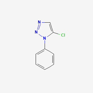 molecular formula C8H6ClN3 B14648295 5-Chloro-1-phenyl-1h-1,2,3-triazole CAS No. 51039-48-6