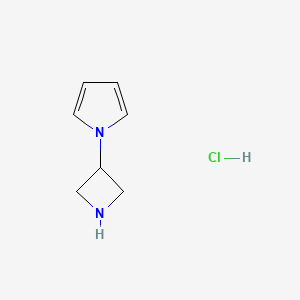 molecular formula C7H11ClN2 B1464831 1-(azetidin-3-yl)-1H-pyrrole hydrochloride CAS No. 1167055-98-2