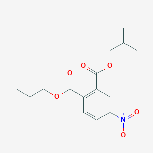 molecular formula C16H21NO6 B14648317 Bis(2-methylpropyl) 4-nitrobenzene-1,2-dicarboxylate CAS No. 53577-26-7