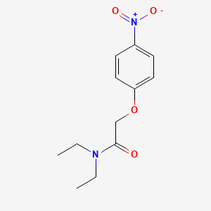 molecular formula C12H16N2O4 B14648335 N,N-diethyl-2-(4-nitrophenoxy)acetamide CAS No. 50508-32-2