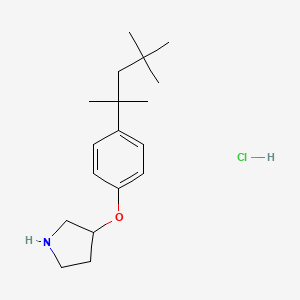 3-[4-(1,1,3,3-Tetramethylbutyl)phenoxy]-pyrrolidine hydrochloride