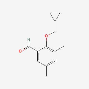 2-(Cyclopropylmethoxy)-3,5-dimethylbenzaldehyde