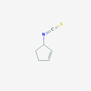 molecular formula C6H7NS B14648375 3-Isothiocyanatocyclopent-1-ene CAS No. 52566-12-8