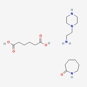 molecular formula C18H36N4O5 B14648376 Azepan-2-one;hexanedioic acid;2-piperazin-1-ylethanamine CAS No. 51912-17-5
