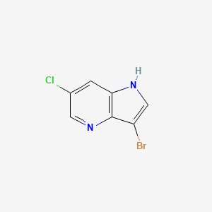 molecular formula C7H4BrClN2 B1464838 3-Bromo-6-chloro-1h-pyrrolo[3,2-b]pyridine CAS No. 1190317-85-1