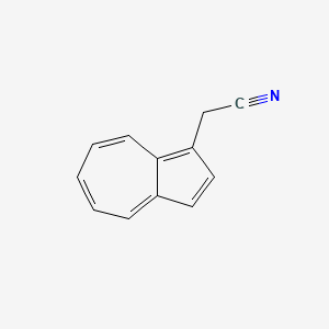 molecular formula C12H9N B14648392 (Azulen-1-yl)acetonitrile CAS No. 53271-95-7