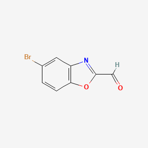 molecular formula C8H4BrNO2 B1464840 5-Bromo-benzooxazole-2-carbaldehyde CAS No. 944907-38-4