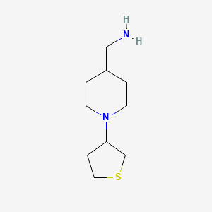 [1-(Thiolan-3-yl)piperidin-4-yl]methanamine