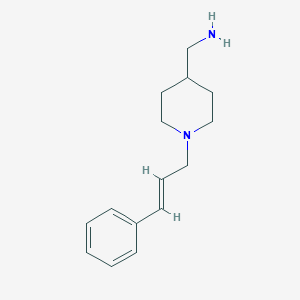 {1-[(2E)-3-phenylprop-2-en-1-yl]piperidin-4-yl}methanamine