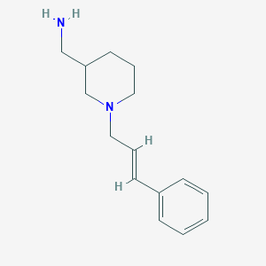 {1-[(2E)-3-phenylprop-2-en-1-yl]piperidin-3-yl}methanamine