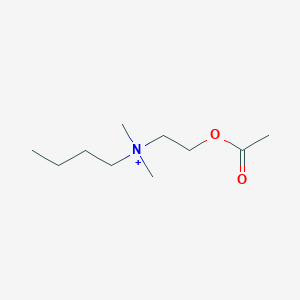 molecular formula C10H22NO2+ B14648490 N-[2-(Acetyloxy)ethyl]-N,N-dimethylbutan-1-aminium CAS No. 54322-45-1