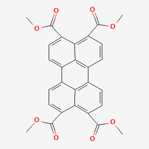 molecular formula C28H20O8 B14648502 Tetramethyl perylene-3,4,9,10-tetracarboxylate CAS No. 53159-49-2