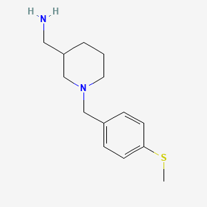 (1-{[4-(Methylsulfanyl)phenyl]methyl}piperidin-3-yl)methanamine