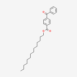 molecular formula C28H38O3 B14648532 Tetradecyl 4-benzoylbenzoate CAS No. 53912-06-4