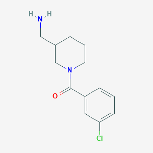 [1-(3-Chlorobenzoyl)piperidin-3-yl]methanamine