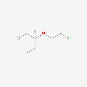 molecular formula C6H12Cl2O B14648583 Butane, 1-chloro-2-(2-chloroethoxy)- CAS No. 52250-78-9