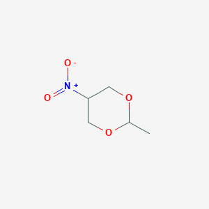 molecular formula C5H9NO4 B14648706 2-Methyl-5-nitro-1,3-dioxane CAS No. 53898-39-8