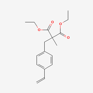 molecular formula C17H22O4 B14648719 Diethyl [(4-ethenylphenyl)methyl](methyl)propanedioate CAS No. 53413-51-7