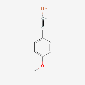 molecular formula C9H7LiO B14648727 Lithium, [(4-methoxyphenyl)ethynyl]- CAS No. 52999-18-5