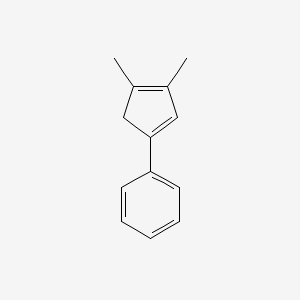 molecular formula C13H14 B14648781 (3,4-Dimethylcyclopenta-1,3-dien-1-yl)benzene CAS No. 51207-04-6