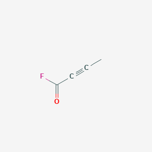 molecular formula C4H3FO B14648875 2-Butynoyl fluoride CAS No. 53620-27-2