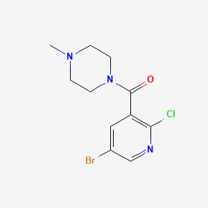 (5-Bromo-2-chloropyridin-3-yl)-(4-methylpiperazin-1-yl)-methanone