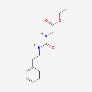 molecular formula C13H18N2O3 B14648961 Ethyl 2-(phenethylcarbamoylamino)acetate CAS No. 52631-96-6