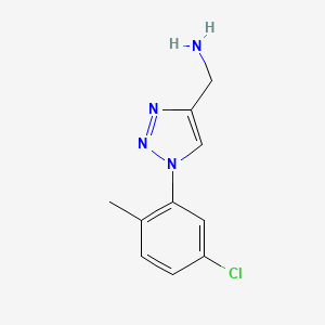 [1-(5-chloro-2-methylphenyl)-1H-1,2,3-triazol-4-yl]methanamine