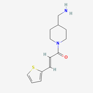 (2E)-1-[4-(aminomethyl)piperidin-1-yl]-3-(thiophen-2-yl)prop-2-en-1-one