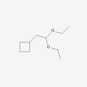 molecular formula C10H20O2 B14648999 (2,2-Diethoxyethyl)cyclobutane CAS No. 51007-63-7