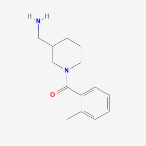 [1-(2-Methylbenzoyl)piperidin-3-yl]methanamine