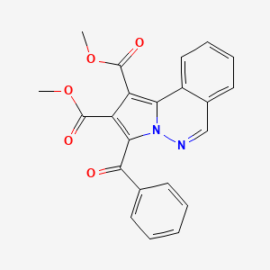 molecular formula C22H16N2O5 B14649036 Dimethyl 3-benzoylpyrrolo[2,1-a]phthalazine-1,2-dicarboxylate CAS No. 52414-93-4