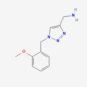 (1-(2-methoxybenzyl)-1H-1,2,3-triazol-4-yl)methanamine