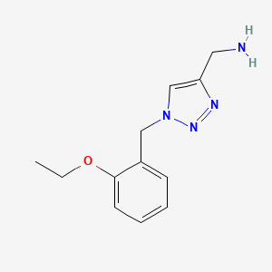 {1-[(2-ethoxyphenyl)methyl]-1H-1,2,3-triazol-4-yl}methanamine