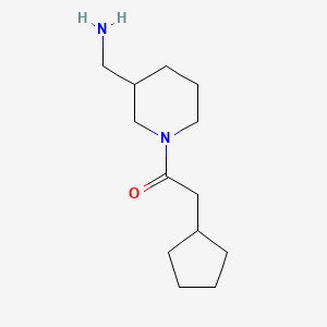 1-(3-(Aminomethyl)piperidin-1-yl)-2-cyclopentylethan-1-one