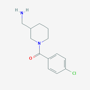 [1-(4-Chlorobenzoyl)piperidin-3-yl]methanamine