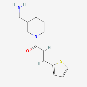 molecular formula C13H18N2OS B1464915 (2E)-1-[3-(aminomethyl)piperidin-1-yl]-3-(thiophen-2-yl)prop-2-en-1-one CAS No. 1286355-54-1
