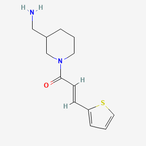(2E)-1-[3-(aminomethyl)piperidin-1-yl]-3-(thiophen-2-yl)prop-2-en-1-one