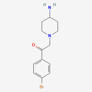 2-(4-Aminopiperidin-1-yl)-1-(4-bromophenyl)ethan-1-one