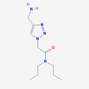 2-[4-(aminomethyl)-1H-1,2,3-triazol-1-yl]-N,N-dipropylacetamide