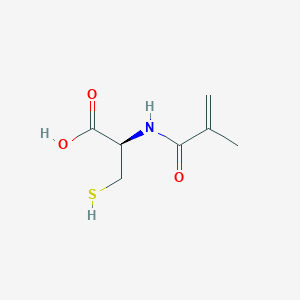 molecular formula C7H11NO3S B14649199 N-(2-Methylacryloyl)-L-cysteine CAS No. 45014-12-8