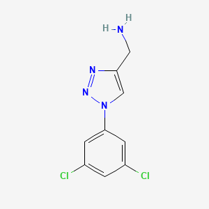 [1-(3,5-dichlorophenyl)-1H-1,2,3-triazol-4-yl]methanamine