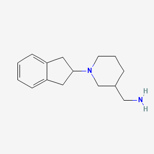 [1-(2,3-dihydro-1H-inden-2-yl)piperidin-3-yl]methanamine