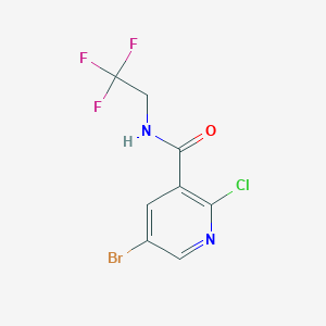 5-Bromo-2-chloro-N-(2,2,2-trifluoroethyl)-nicotinamide
