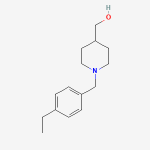 {1-[(4-Ethylphenyl)methyl]piperidin-4-yl}methanol