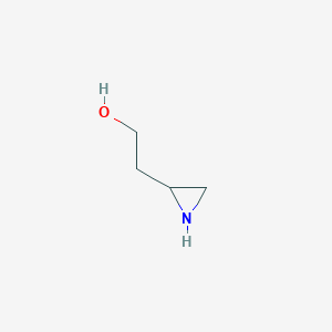 molecular formula C4H9NO B14649264 2-(Aziridin-2-yl)ethan-1-ol CAS No. 52269-91-7